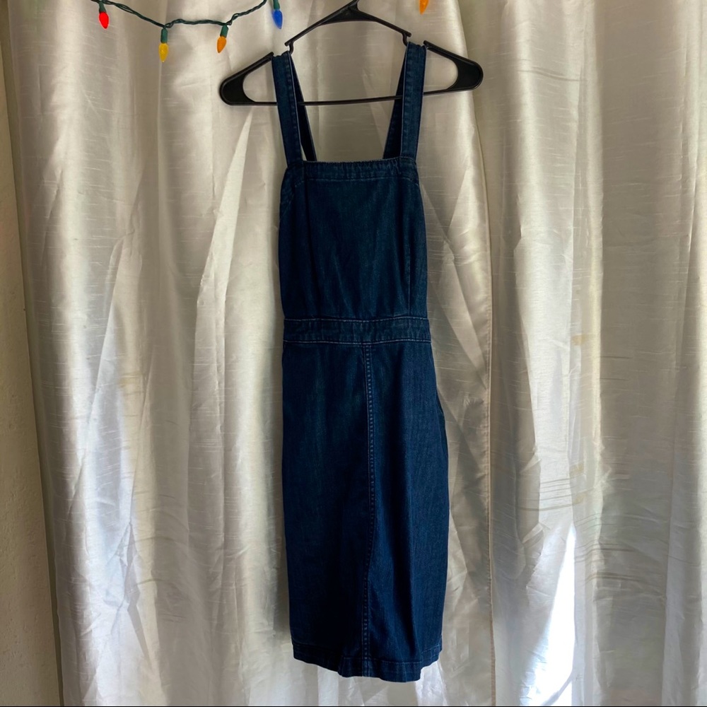 Overall denim dress